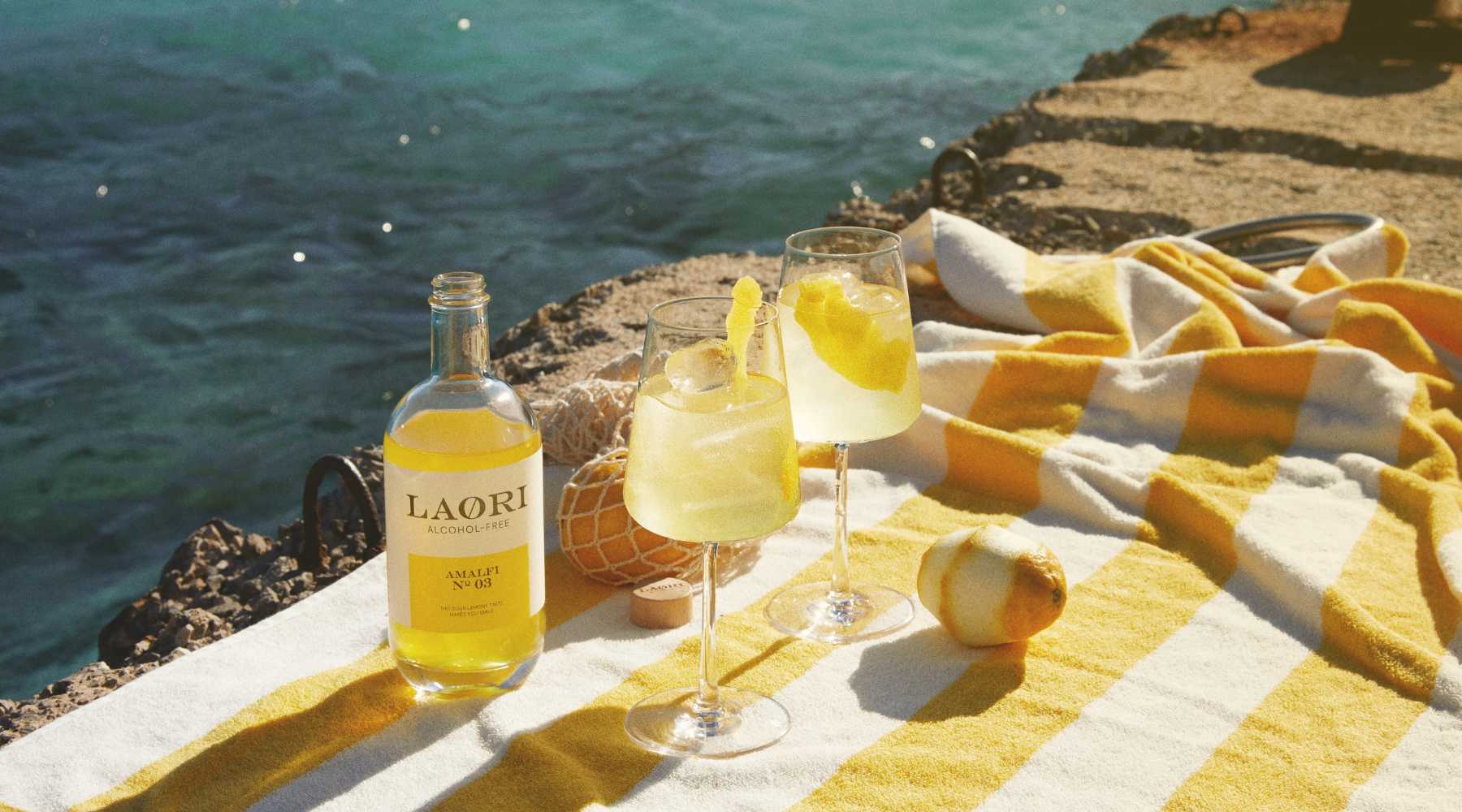 Alkoholfreier Limoncello Spritz mit Laori Amalfi No 3