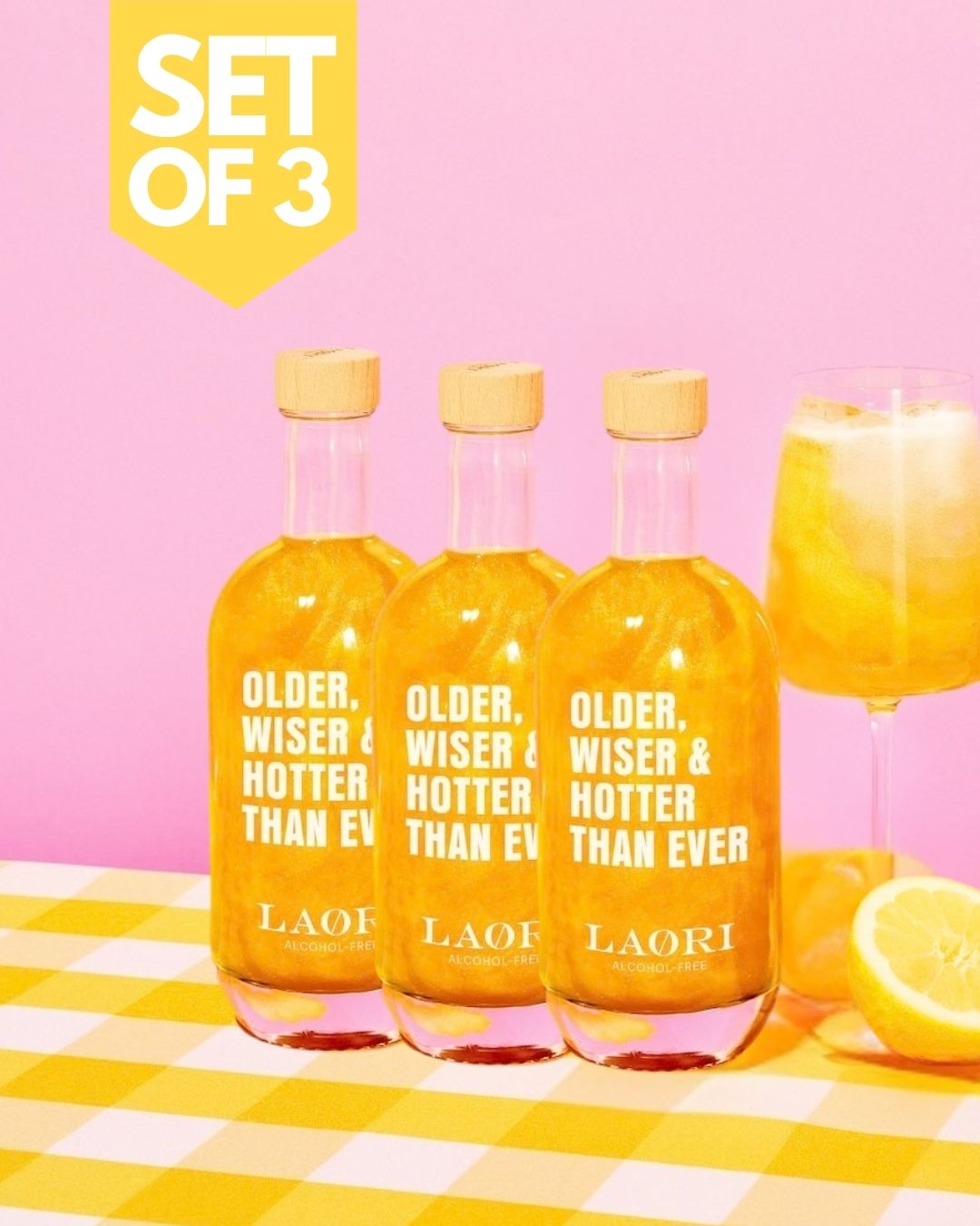 Set of 3 Glitter Spritz: Don't be a Lady. Be a legend.