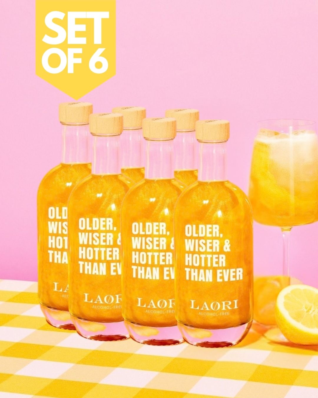 Set of 6 Amalfi Glitter Spritz: Older, Wiser, hotter than ever