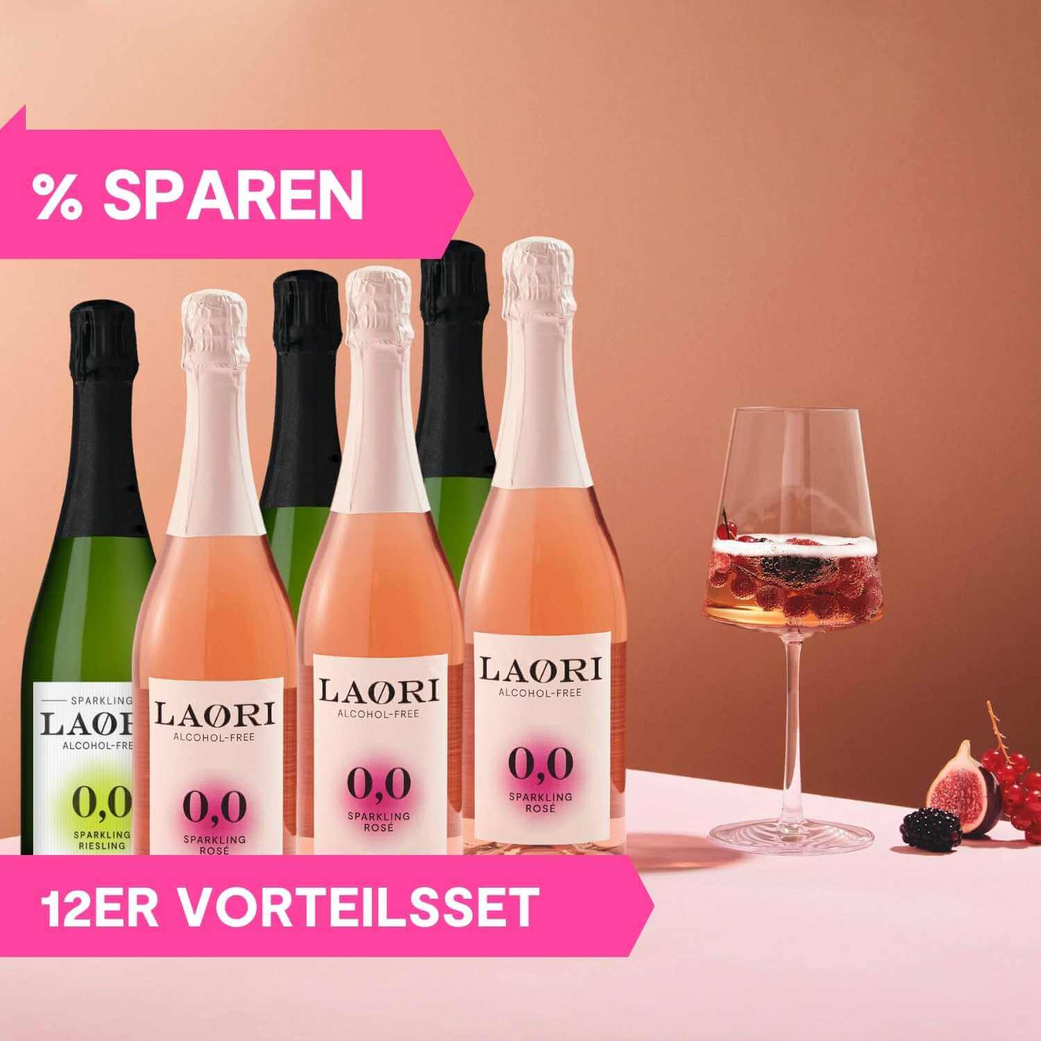 Mixed Set - 12 Flaschen: 6x Sparkling Riesling + 6x Sparkling Rosé (0,75L)