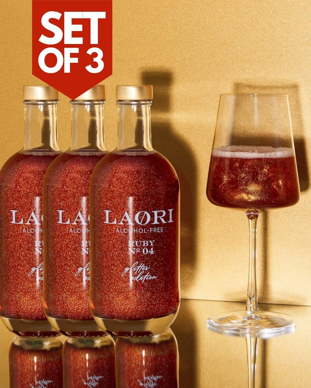 3er Set - RUBY NO 4 - GLITZER SPRITZ (0,5L)
