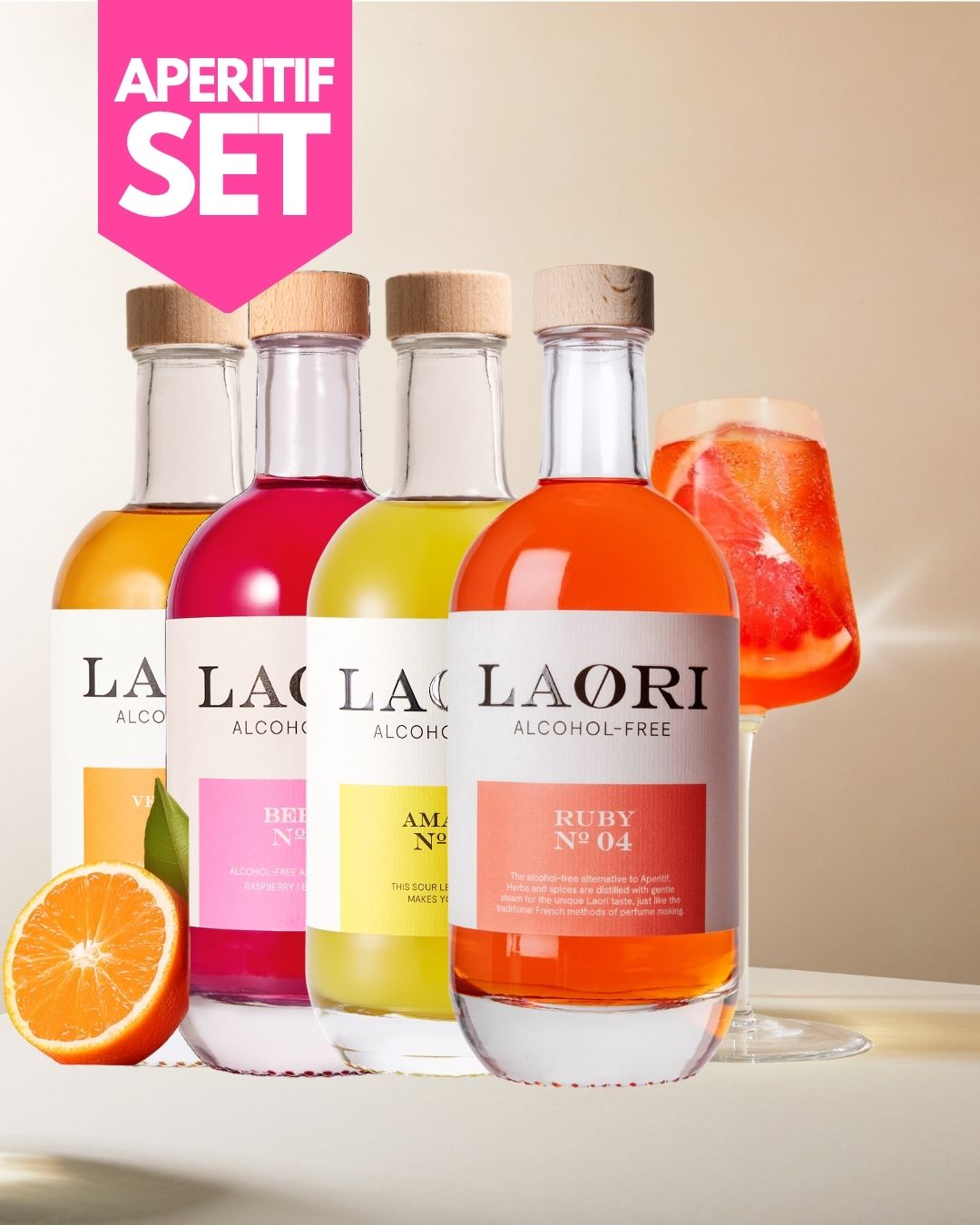Spritz set with Amalfi, Ruby, Berry, Vermouth