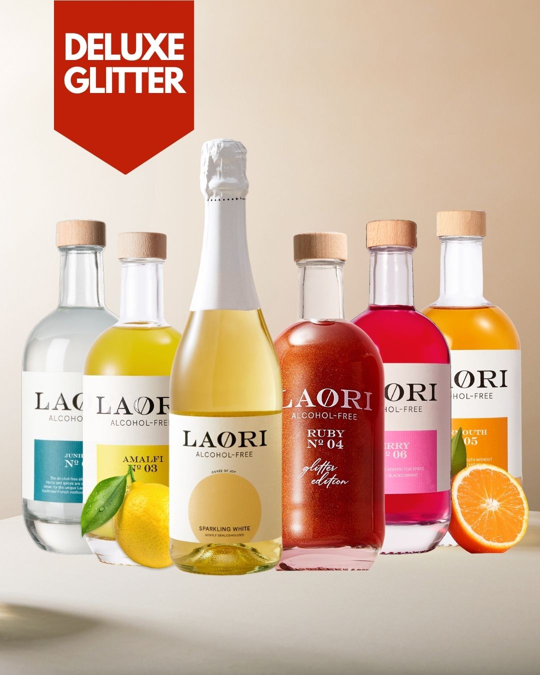 Glitzer Probierset Deluxe- Alle 6 Laori Sorten