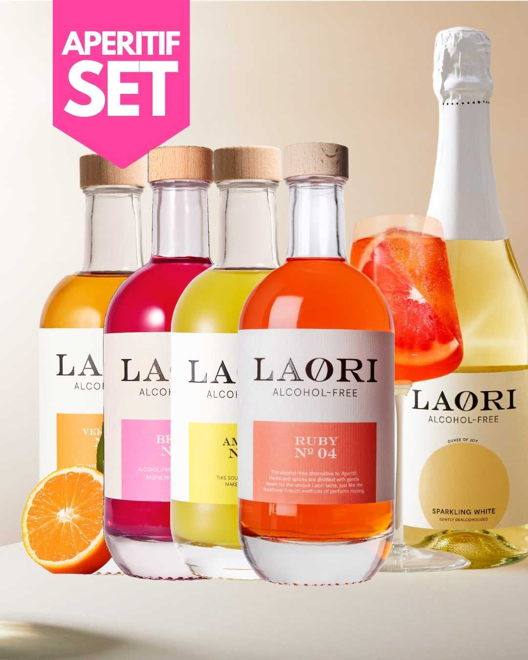 SPRITZ SET MIT AMALFI, RUBY, BERRY, VERMOUTH