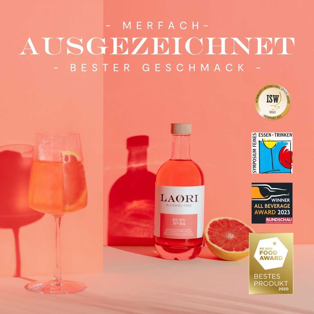 Mini PROBIERSET: Laori Ruby Mini 0,05 + GRATIS Tonic Water
