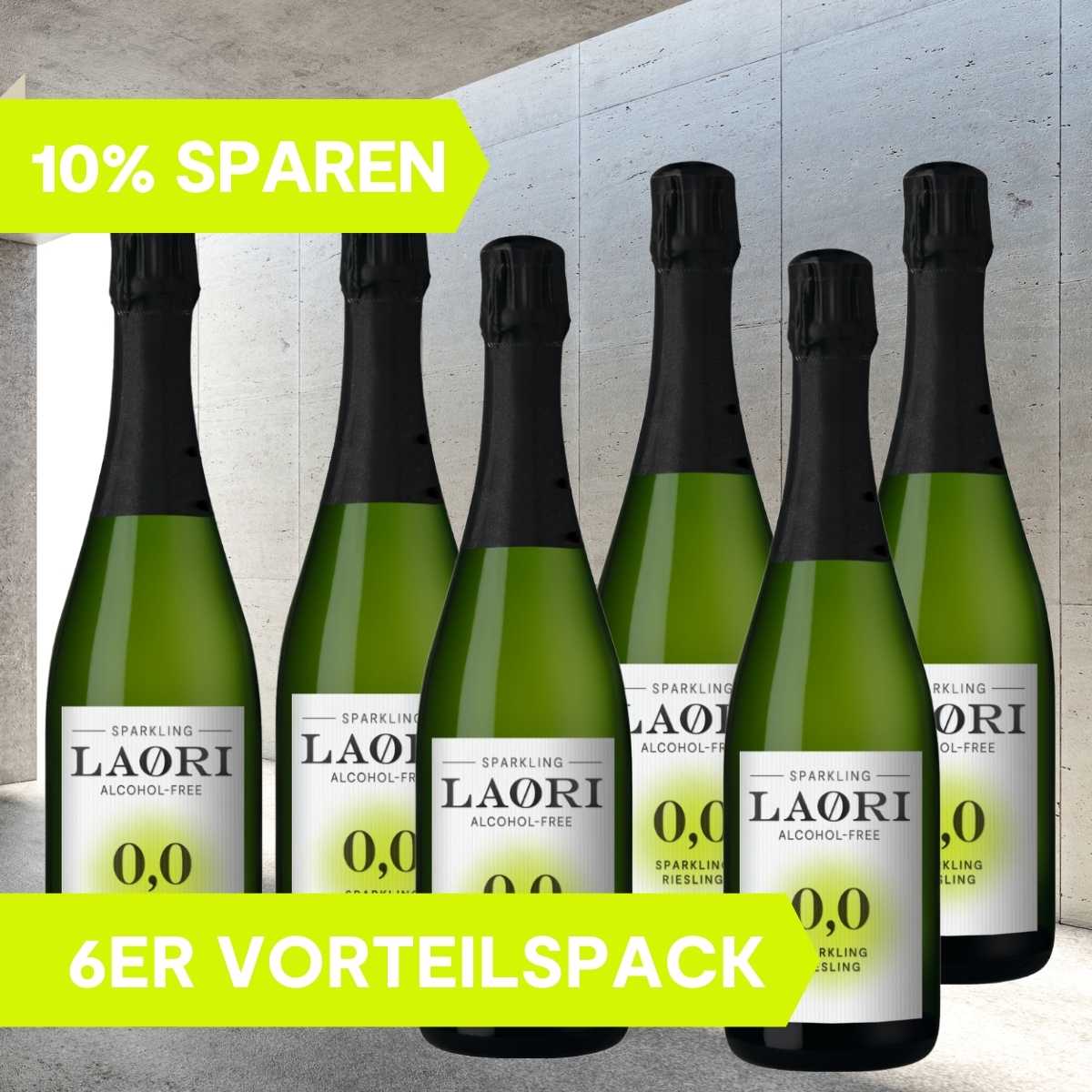 Lo tienes todo: 6x Laori Sparkling Riesling (0,75 l) - conjunto de valores