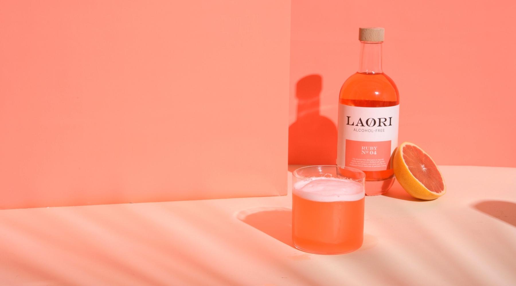 Alkoholfreie Aperol Sour - mit Laori Ruby No 4