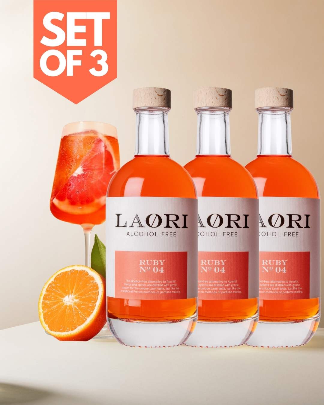 Set of 3: Laori Ruby No 04 - value set