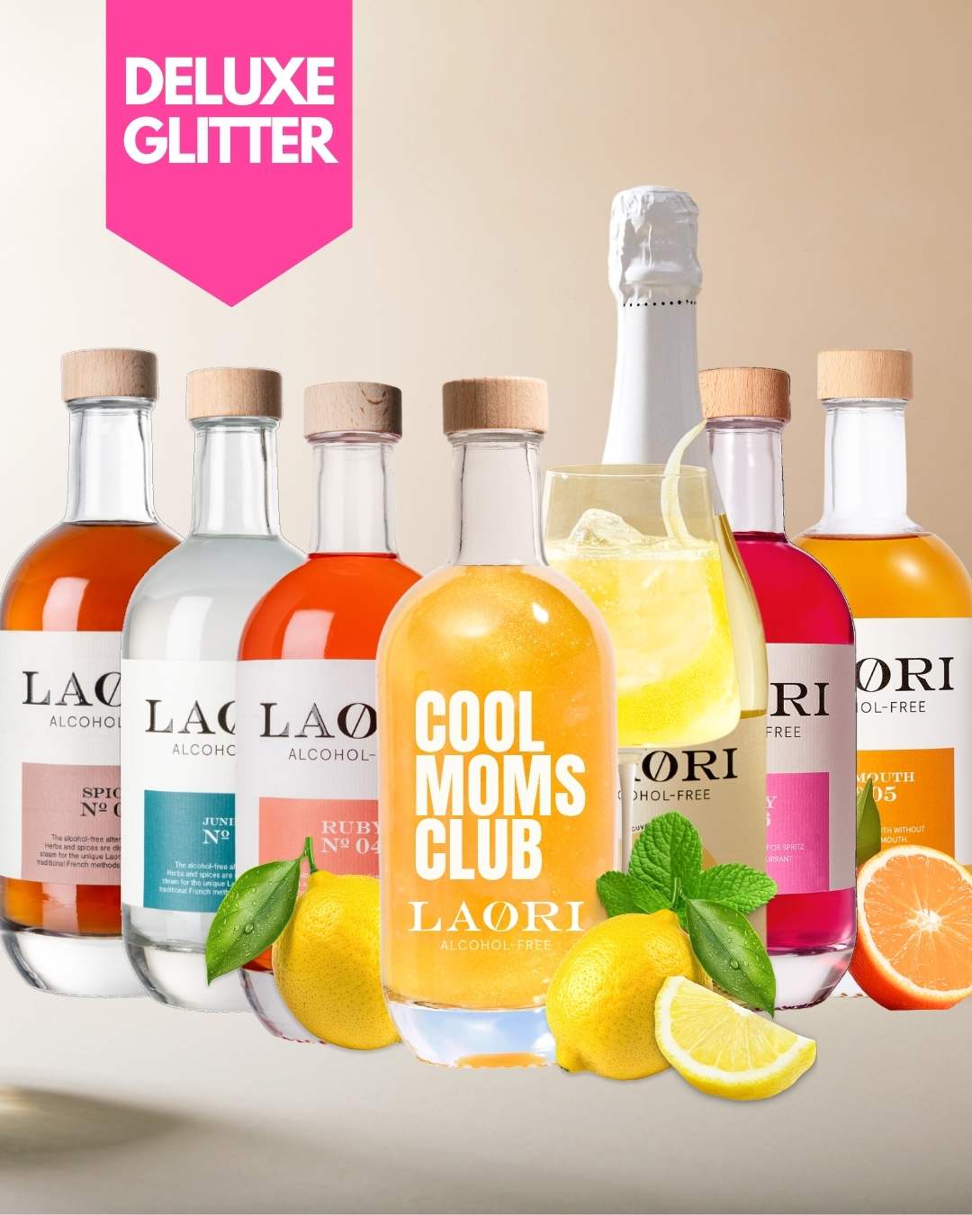 Amalfi Glitter Tasting Set Deluxe - 7 Laori varieties in a set