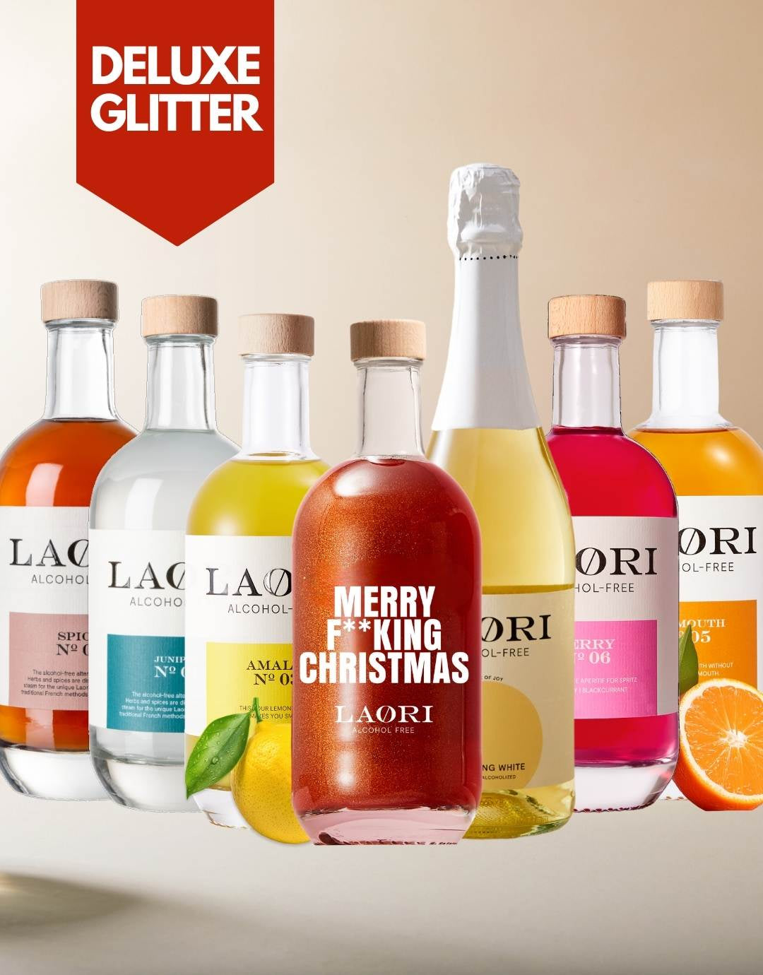 Christmas Glitzer Probierset Deluxe- Alle 7 Laori Sorten