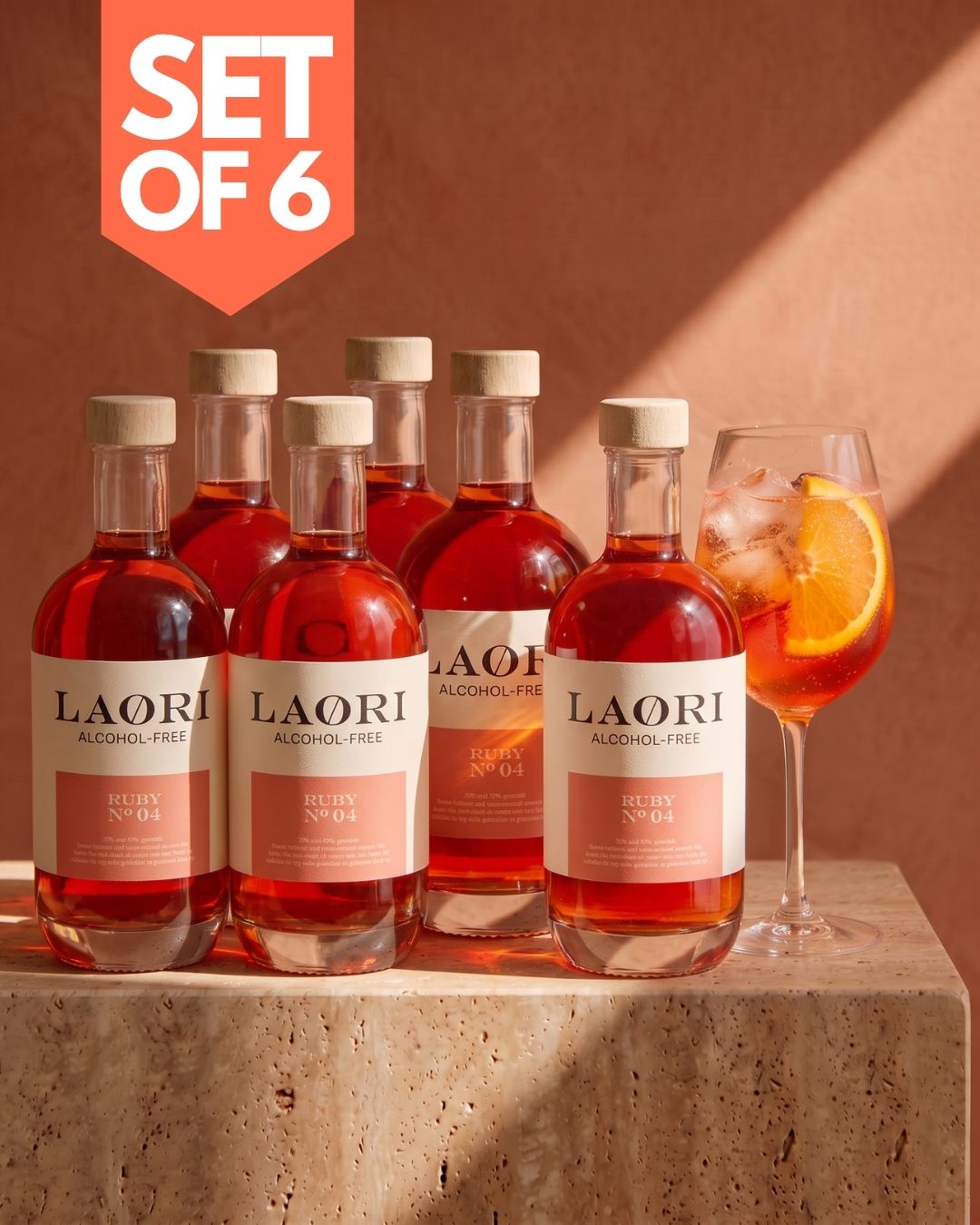 6er Set: Laori Ruby No 04 - Italian Spritz
