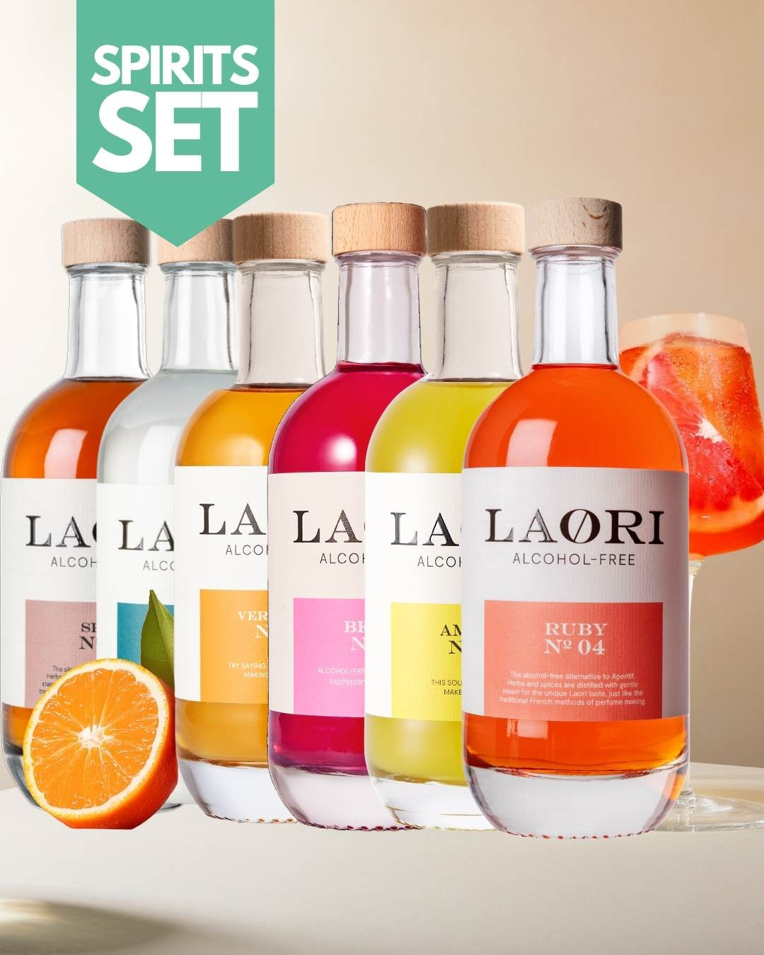 Leckeres Probierset: alle alkoholfreien Laori Alternativen