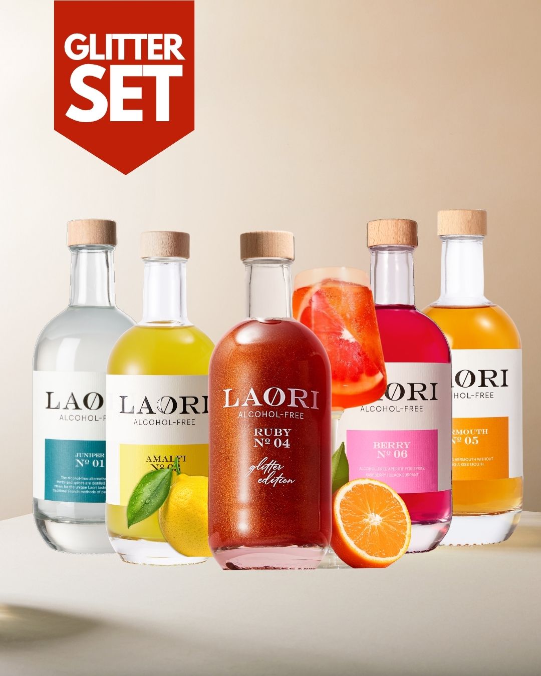 DELICIOUS TEST SET: ALL LAORI ALTERNATIVES WITH GLITTER SPRAY