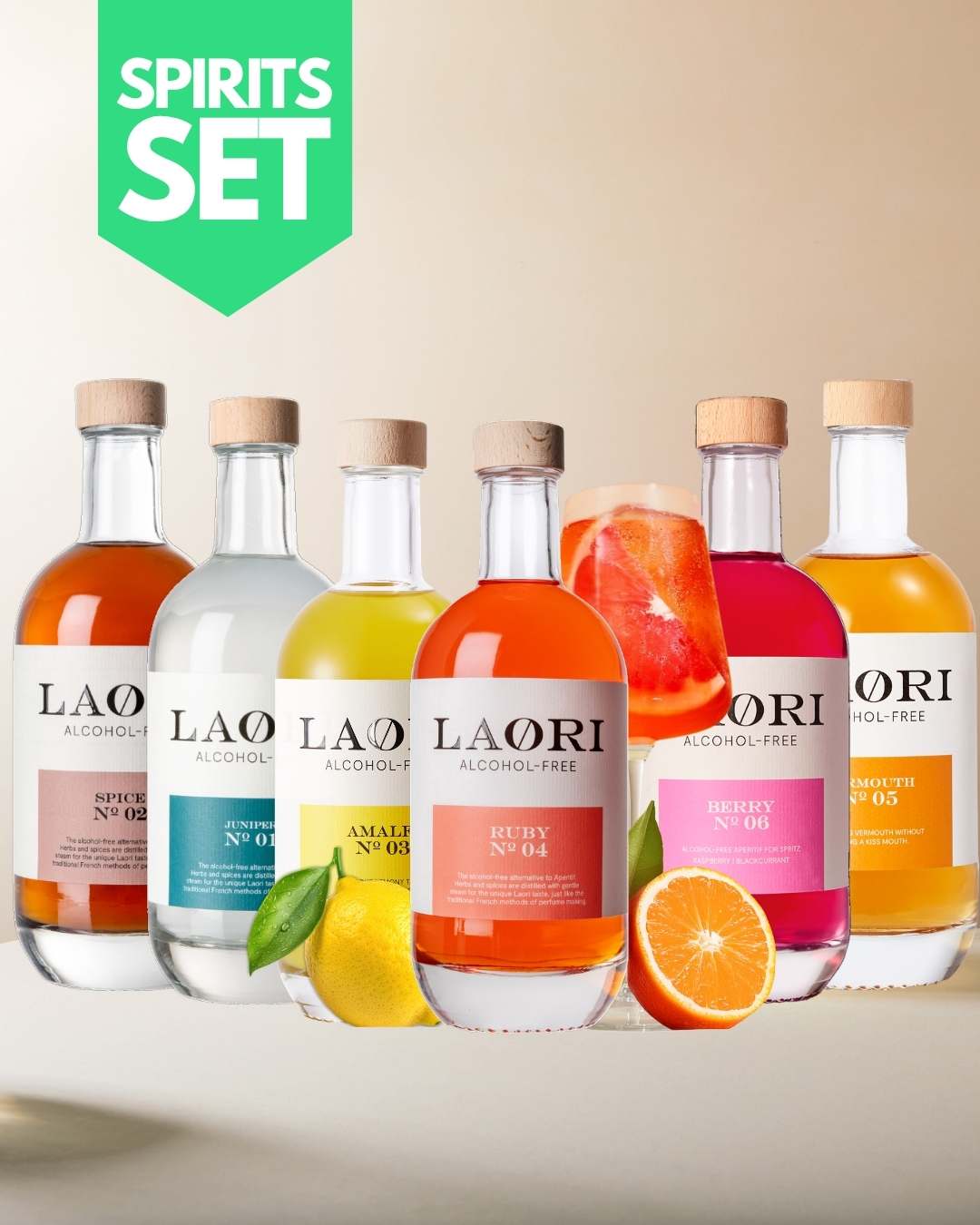 Leckeres Probierset: alle alkoholfreien Laori Alternativen
