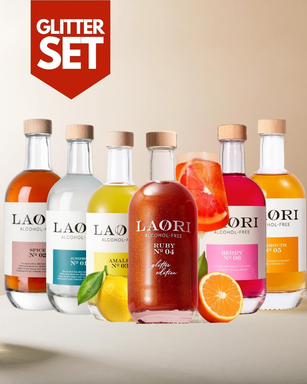 DELICIOUS TEST SET: ALL LAORI ALTERNATIVES WITH GLITTER SPRAY