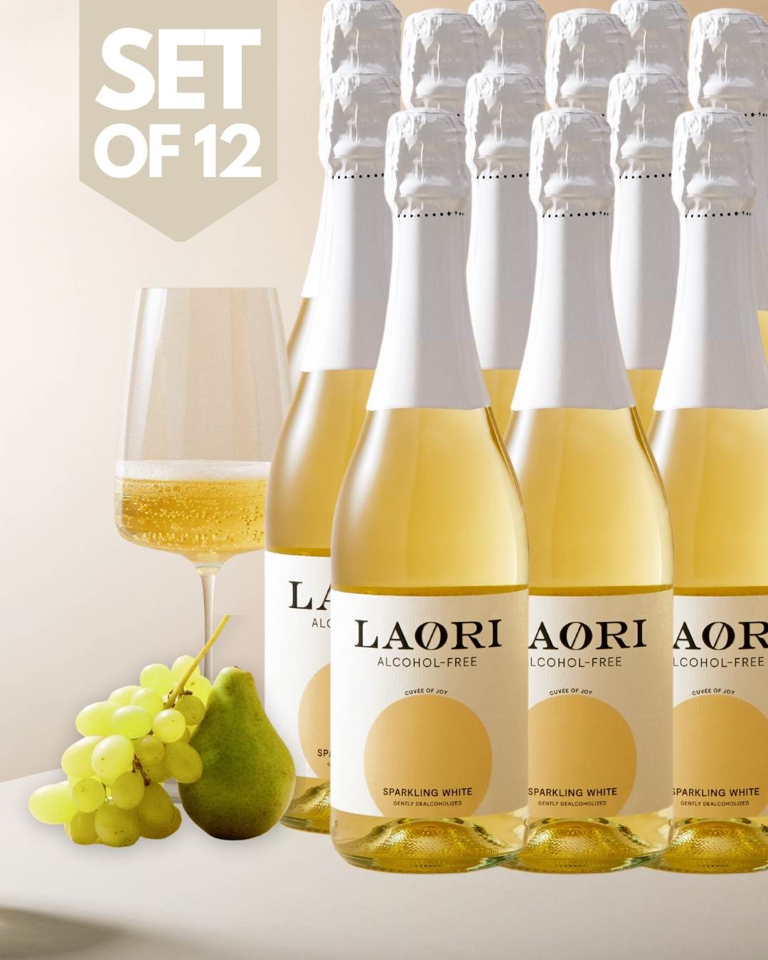 12er Set - Sparkling White
