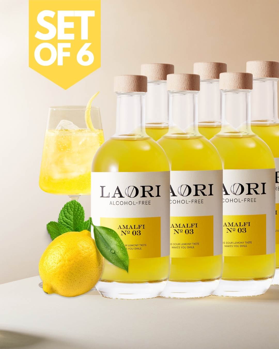 Set of 6: LAORI AMALFI NO 03 (0.5L) - VALUE SET