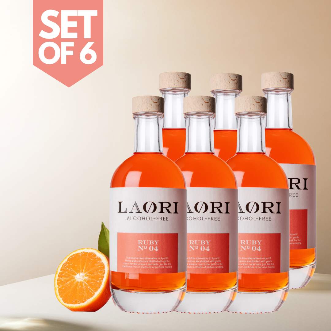 Set of 6: Laori Ruby No 04 - Italian Spritz