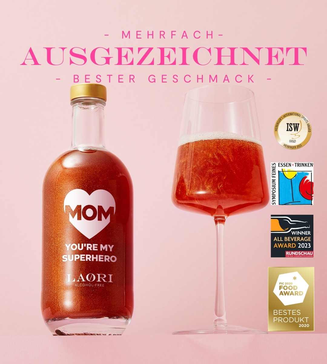 Ruby Glitter No 4 - Limited Edition: MOM, YOU'RE MY SUPERHERO (0,5l)