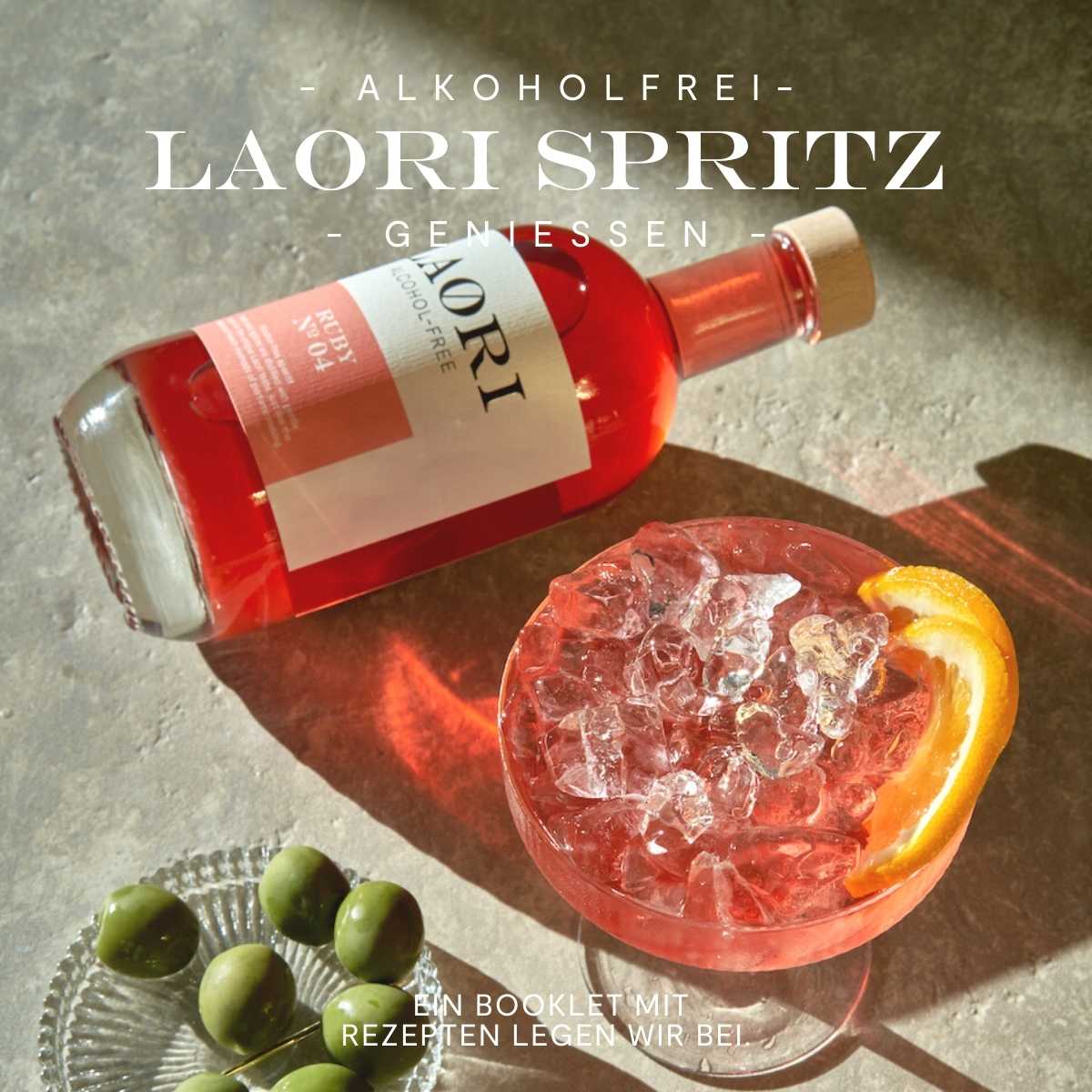 Laori Spritz Set: Laori Ruby No 4 (0.5l) + Sparkling Riesling (0.75l)