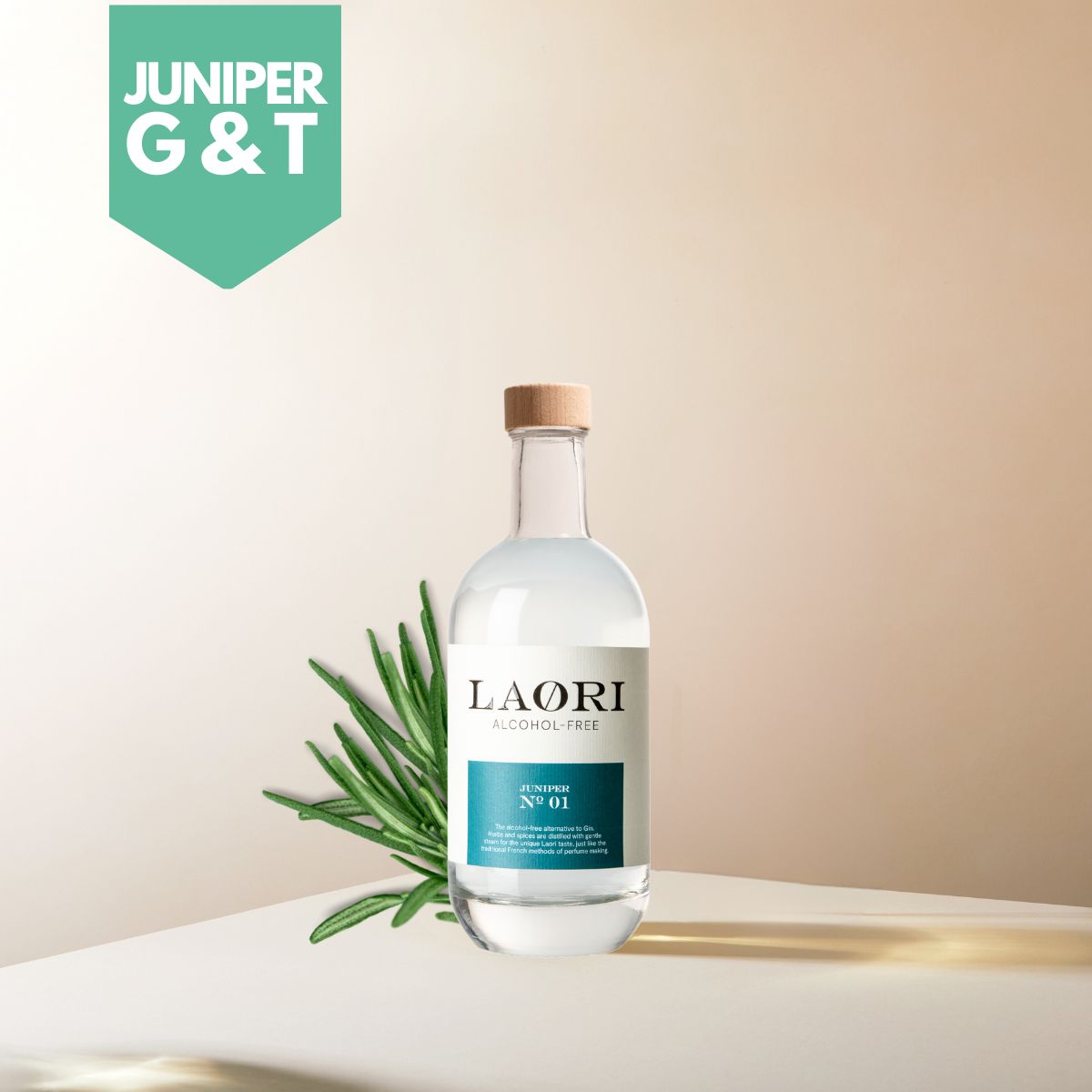 Mini tasting set: Laori Juniper Mini (0.05l) + free tonic water