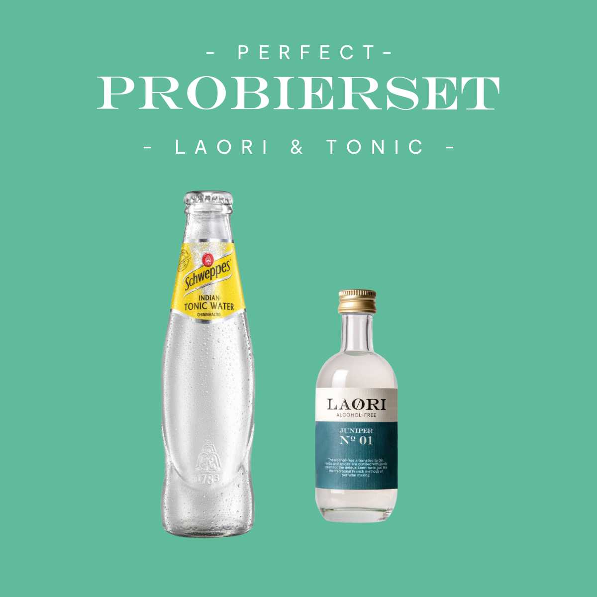 Mini Probierset: Laori Juniper Mini (0,05l) + Gratis Tonic Water